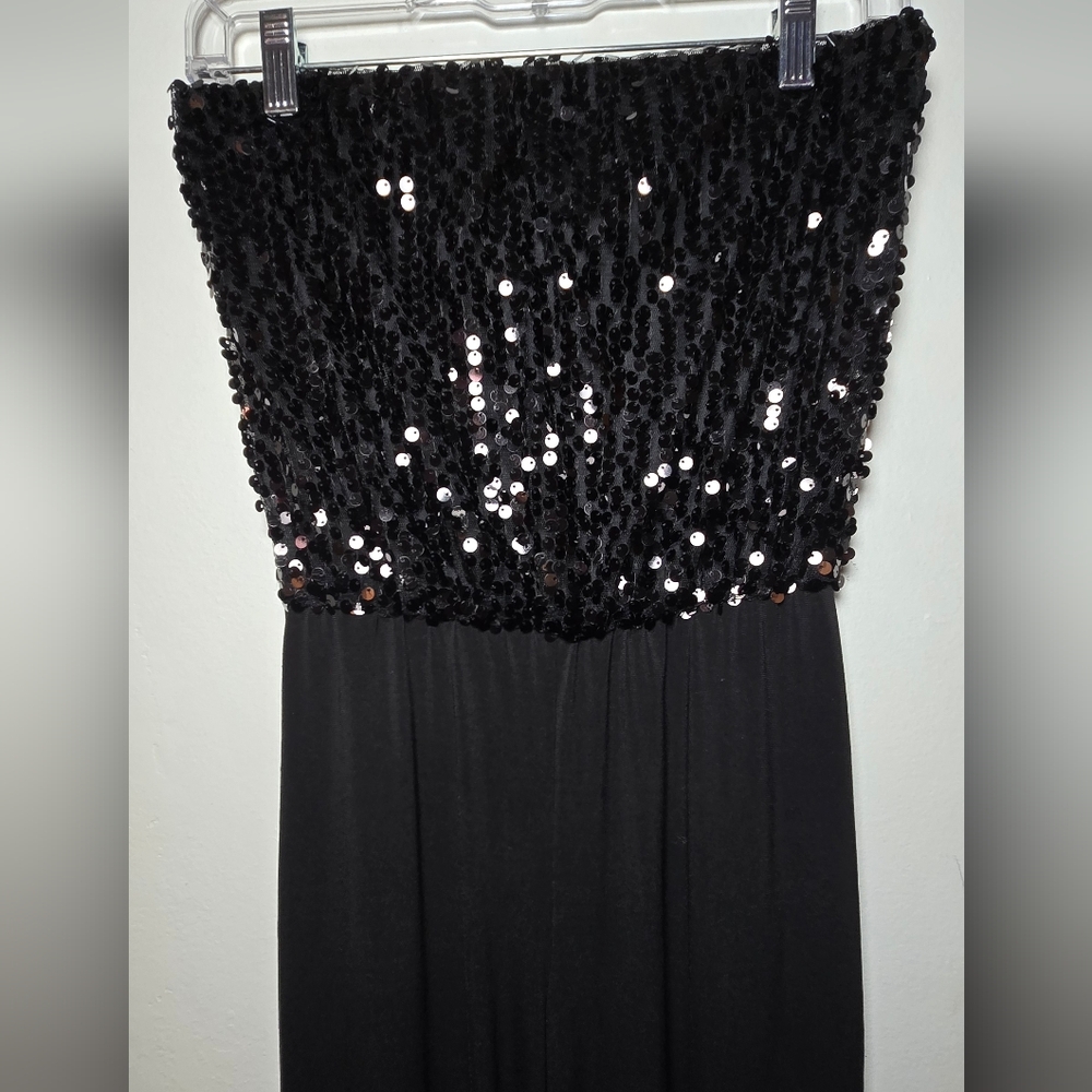 Womens Strapless Jumpsuit Charlotte Russe Black Small - Picture 12 of 12